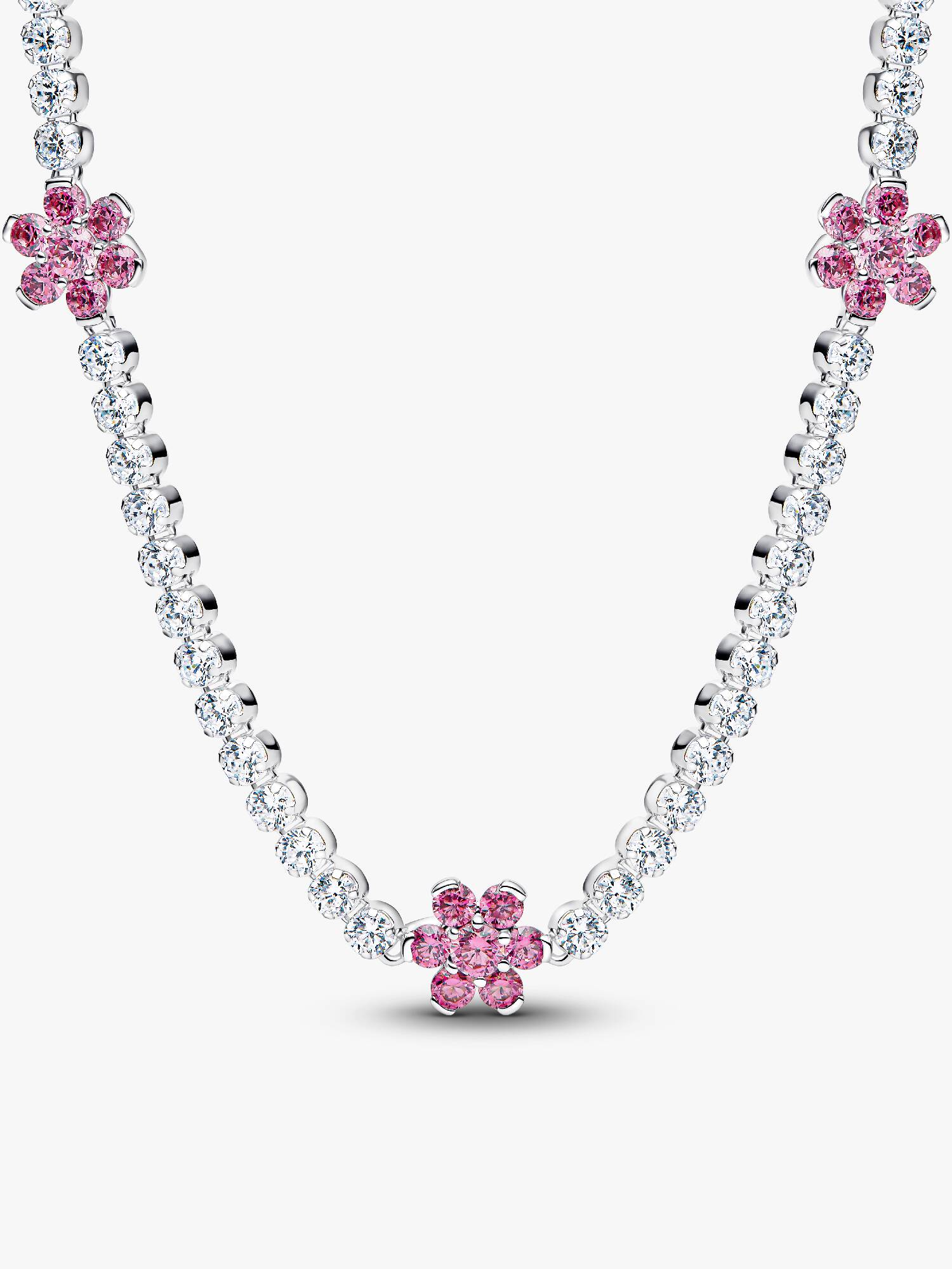 Collar de Tenis Flor Rosa