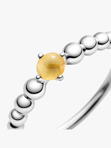 Anillo de Cuentas Miel de Noviembre
