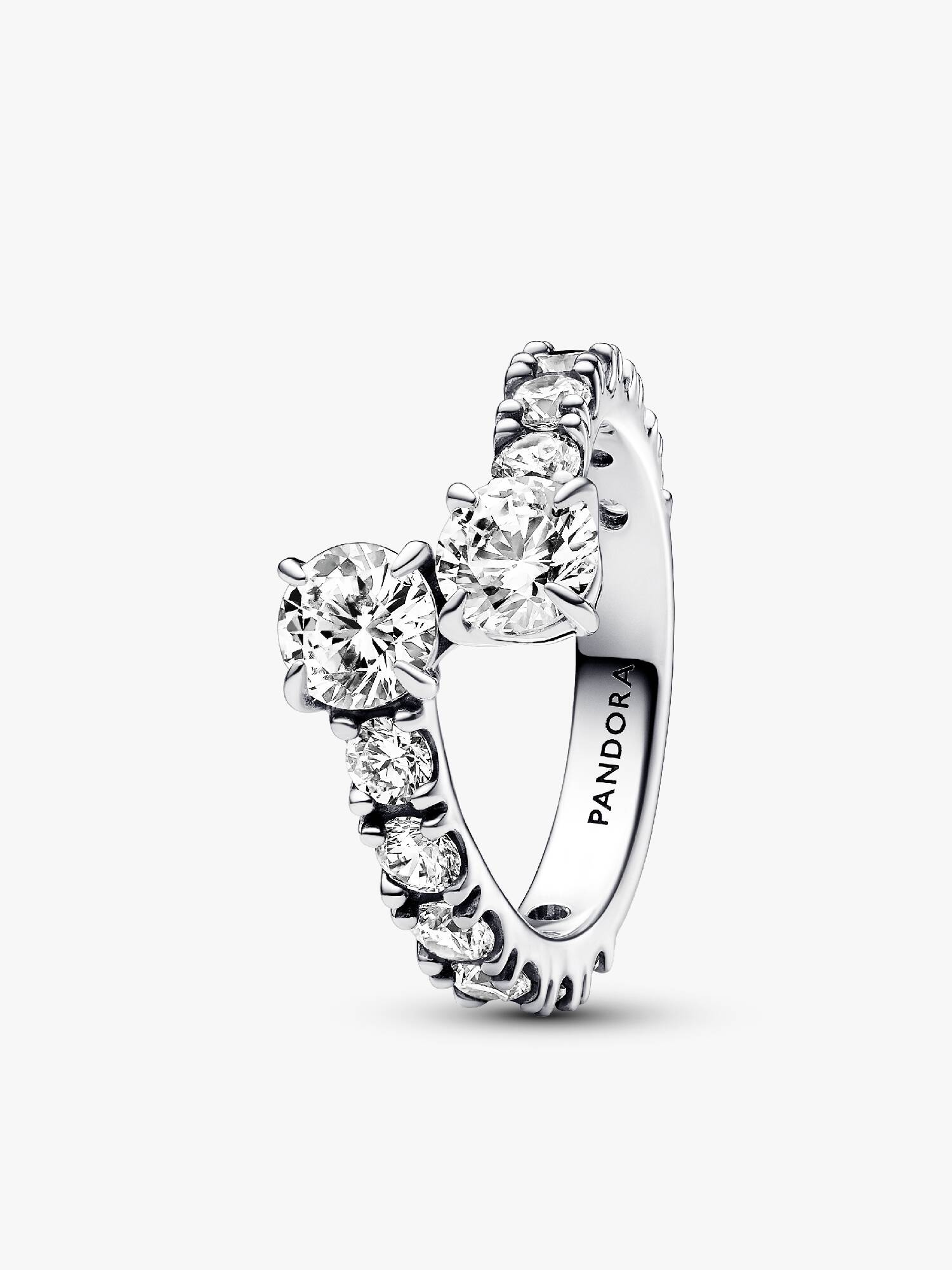 Anillo Alianza Superpuesta Brillante 48