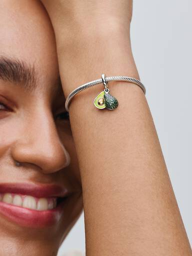 Charm Colgante Doble Aguacate