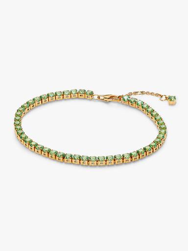 Brazalete de tenis verde brillante