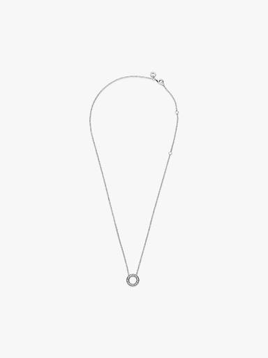 Collar collier Círculo de pavé con logotipo Pandora