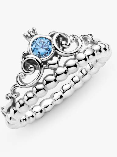 Anillo Tiara azul de Cenicienta de Disney
