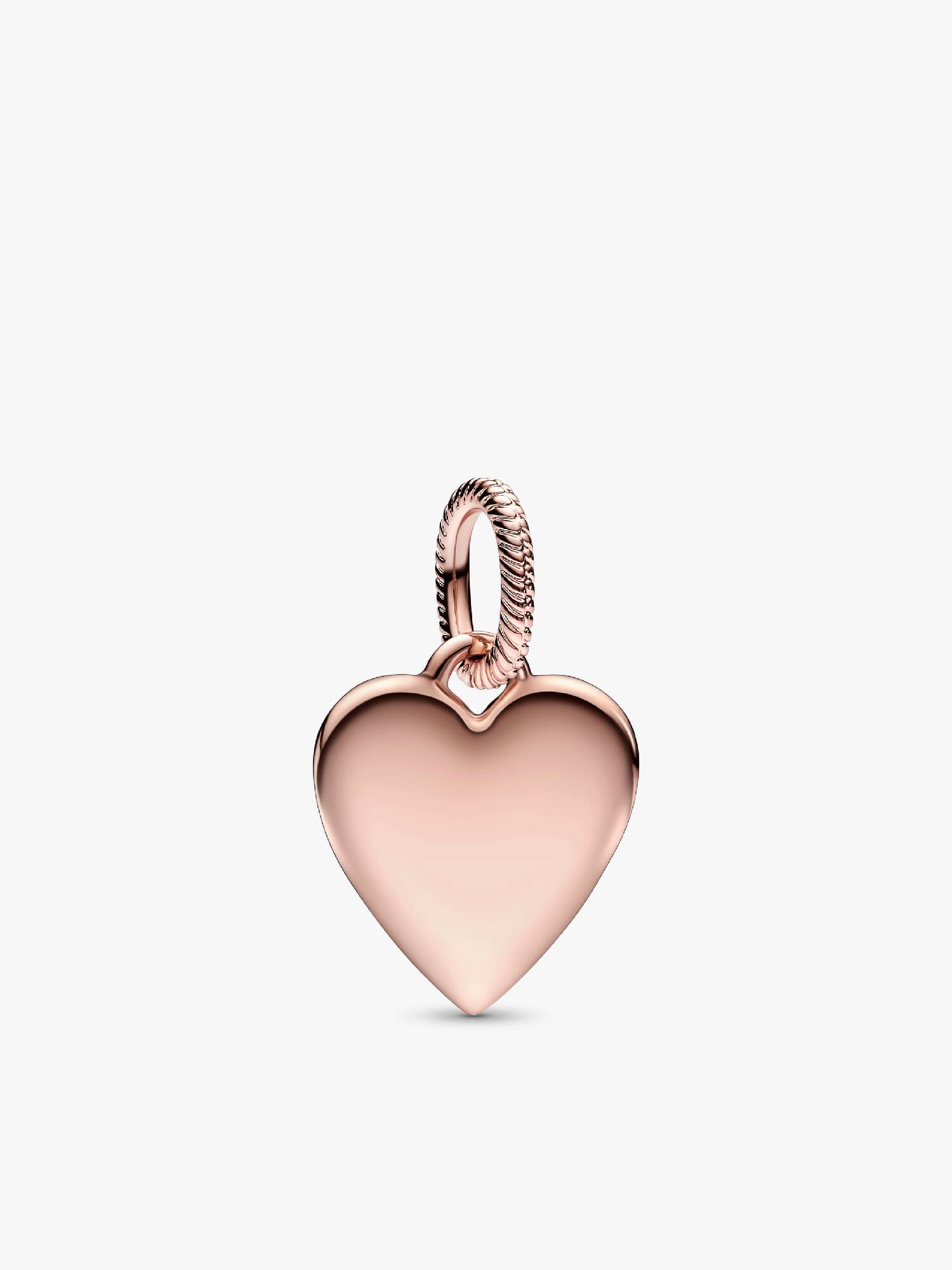 Pendiente Placa grabable en forma de corazón Talla única