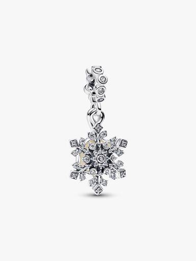 Charm colgante Copo de nieve opalescente