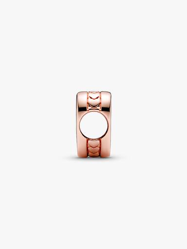 Charm Corazón para Grabar Rosa
