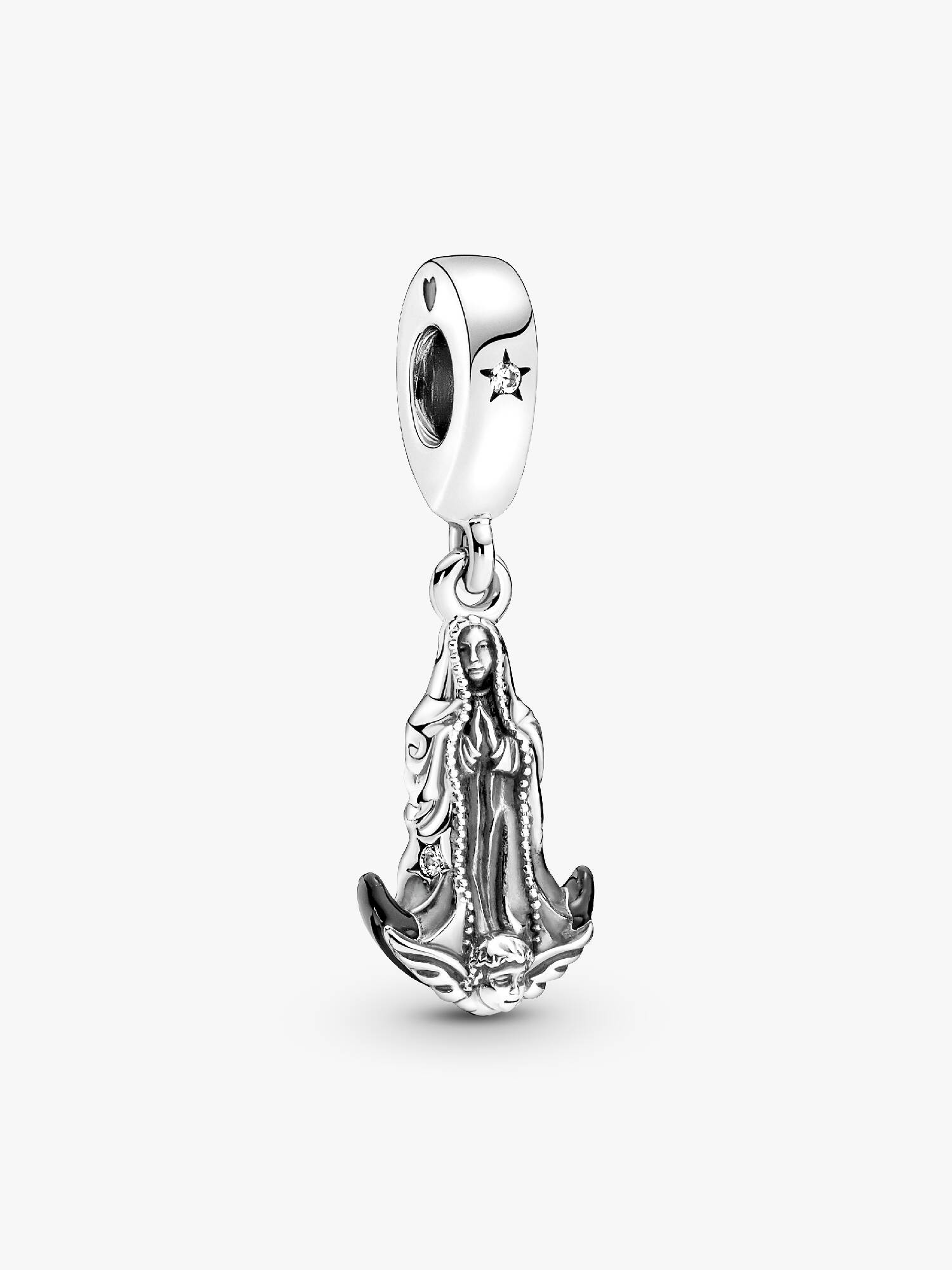 Charm Colgante En Plata De Ley Virgen De Guadalupe