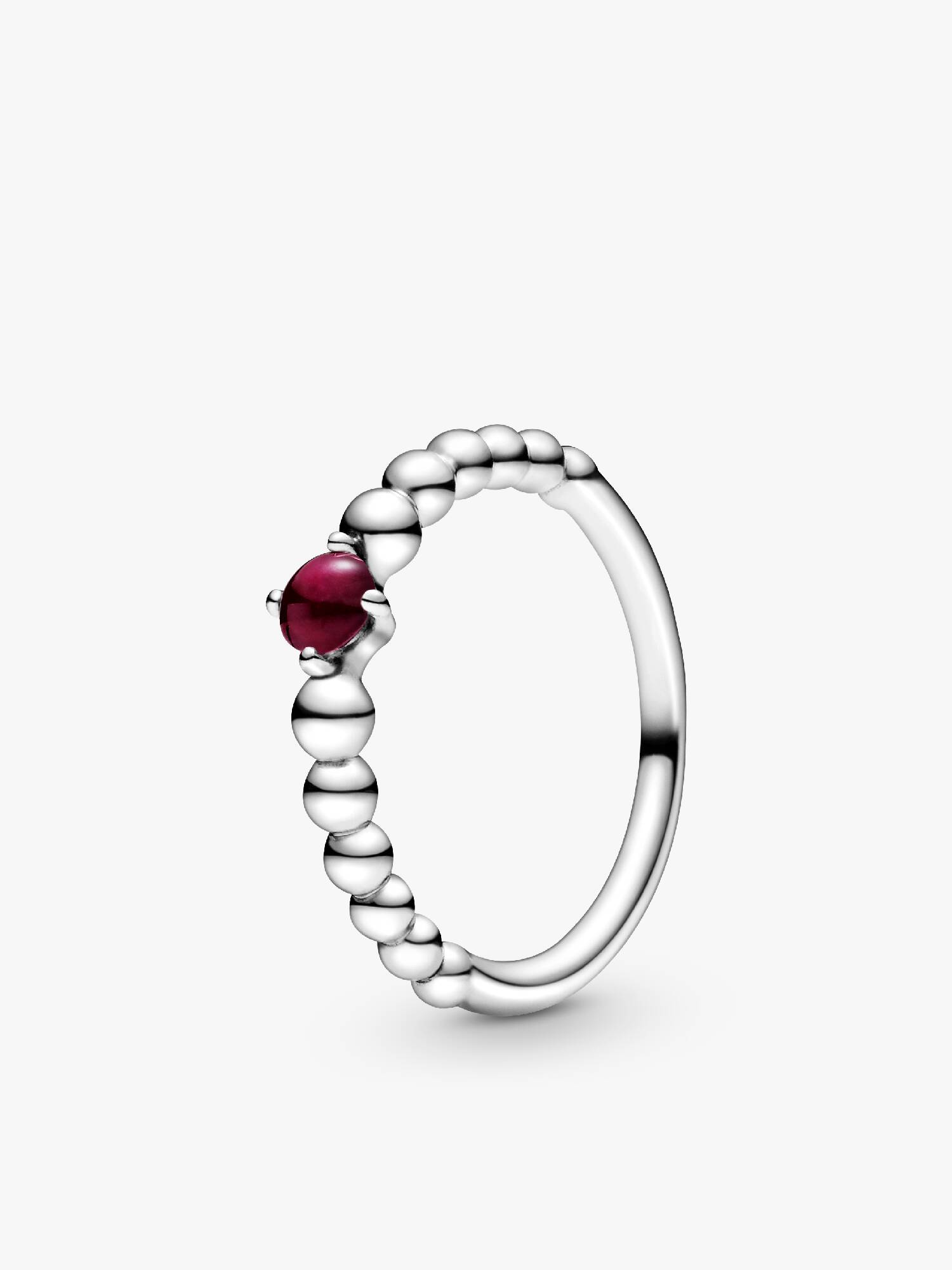 Anillo de Cuentas Rojo Oscuro