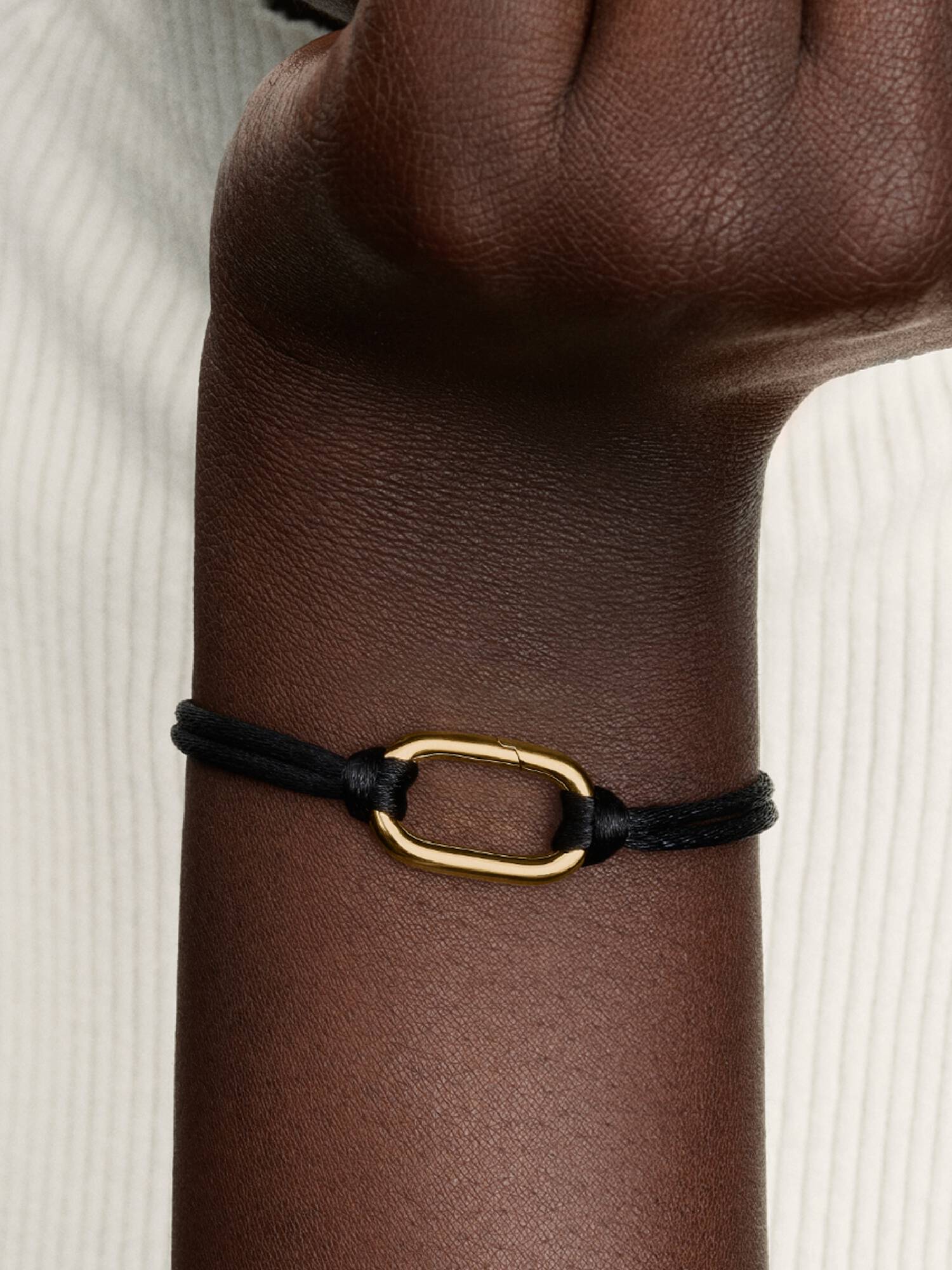 Brazalete de cordon de eslabones que se puede abrir