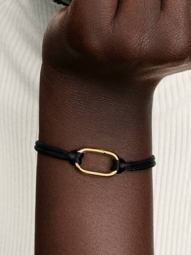 Brazalete de cordon de eslabones que se puede abrir