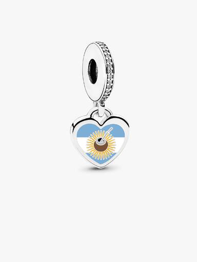 Charm Colgante Corazón Argentina