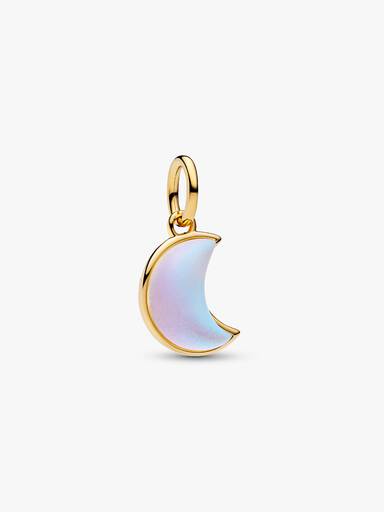 Charm Colgante Luna Creciente Brillante