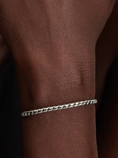 Brazalete de cadena de alas con broche redondo