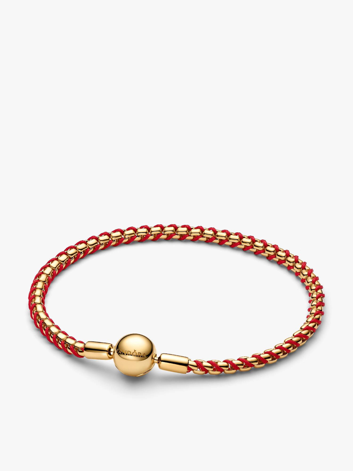 Brazalete de cordón Cadena de Serpiente  roja