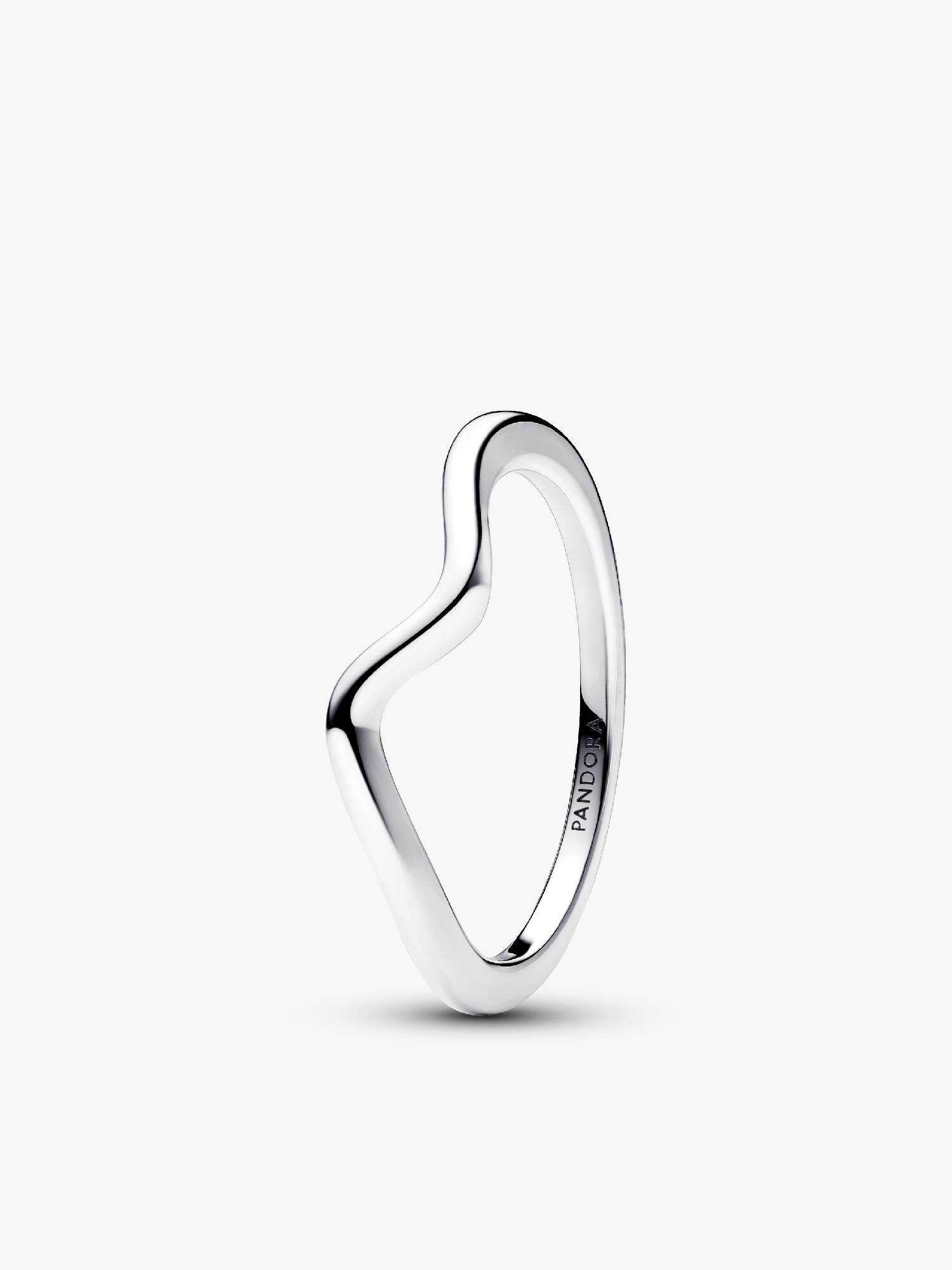 Anillo Ola Pulida Plata