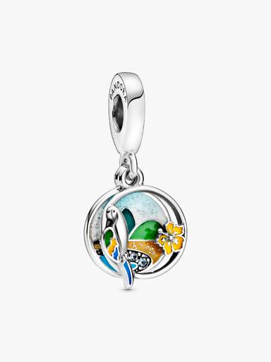 Charm Colgante Playa y Perico de Brasil