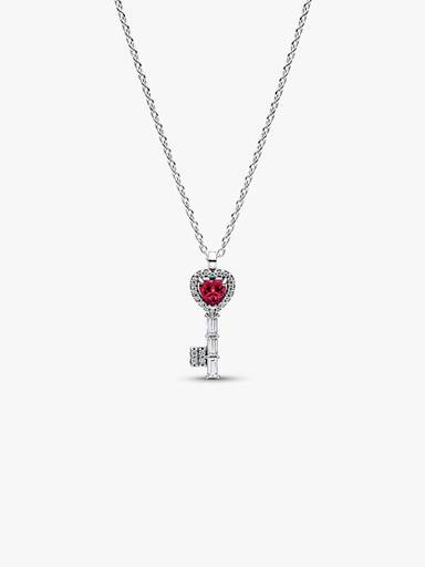 Collar coiller corazón llave elevado
