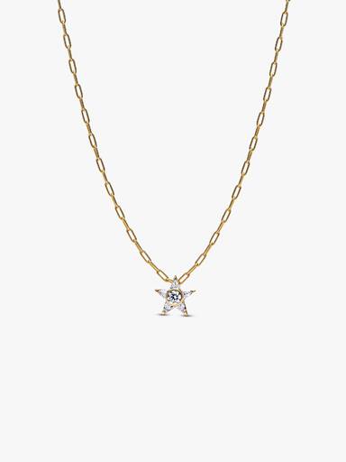 Collar con Colgante Estrella Brillante