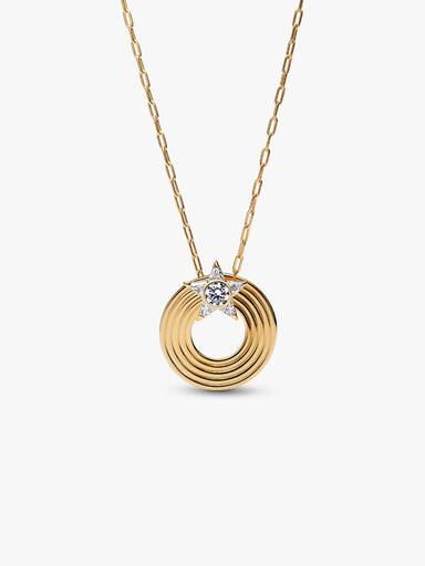 Collar con Colgante Corazón Libre Brillante