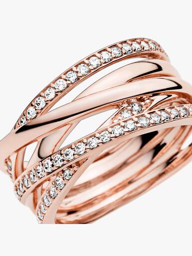 Anillo Brillos Alternos 56