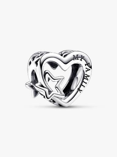 Charm de Filigrana Familia Corazón y Estrella