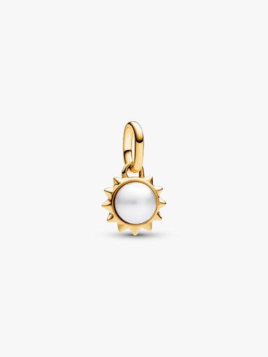 Charm Mini Colgante Sol Perla Cultivada de Agua Dulce Pandora ME