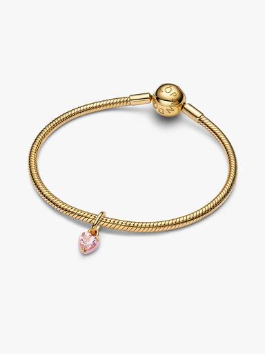 Mini Charm Colgante Corazón Chakra Rosa
