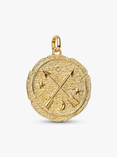 Charm Medallón Flechas Cruzadas Oversized