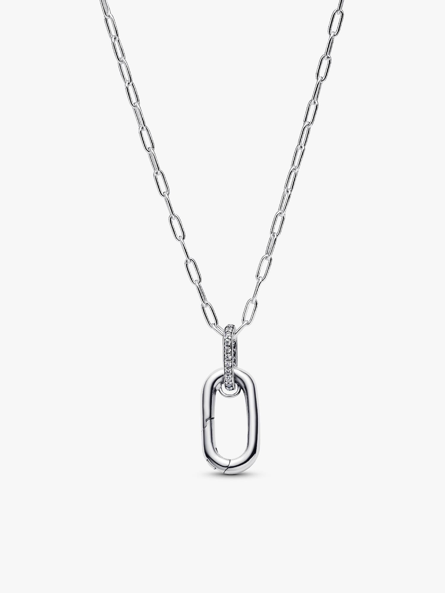 Collar con dije de eslabón que se puede abrir
