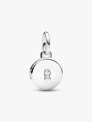 Charm Colgante Medalla Grabable que se abre Talla única Plata