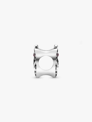 Charm Mariposa de pavé rosada
