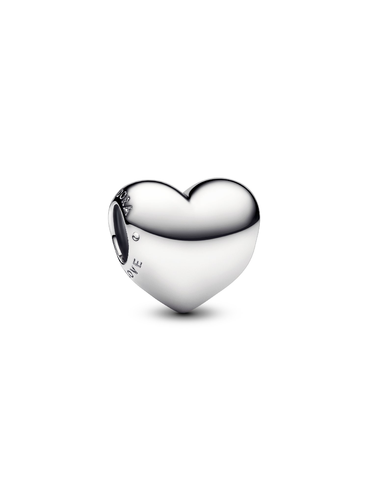 Charm Grabable Corazón Be Love Plateado