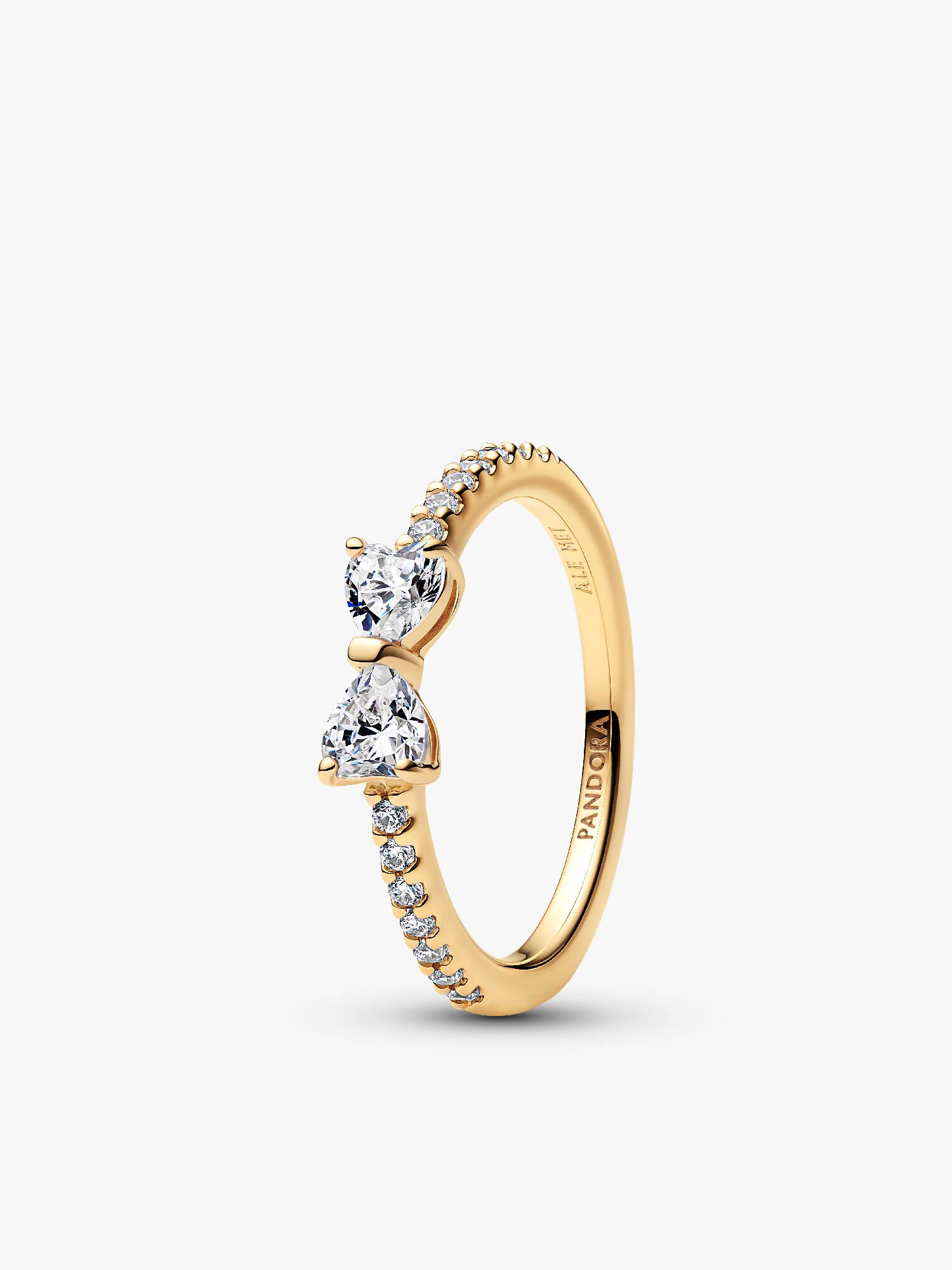 Anillo Lazo Brillante Transparente