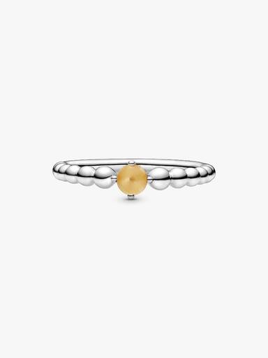 Anillo de Cuentas Miel de Noviembre