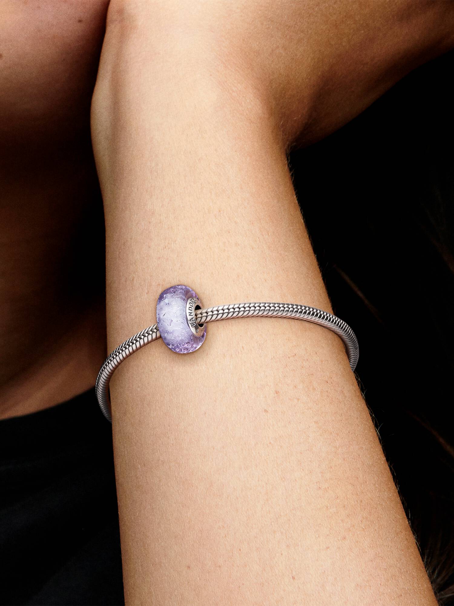 Charm de Cristal de Murano Lavanda Morado Talla única