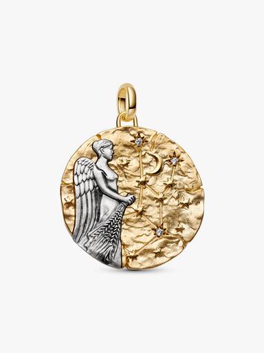 Charm medallón extra grande del signo zodiacal Virgo