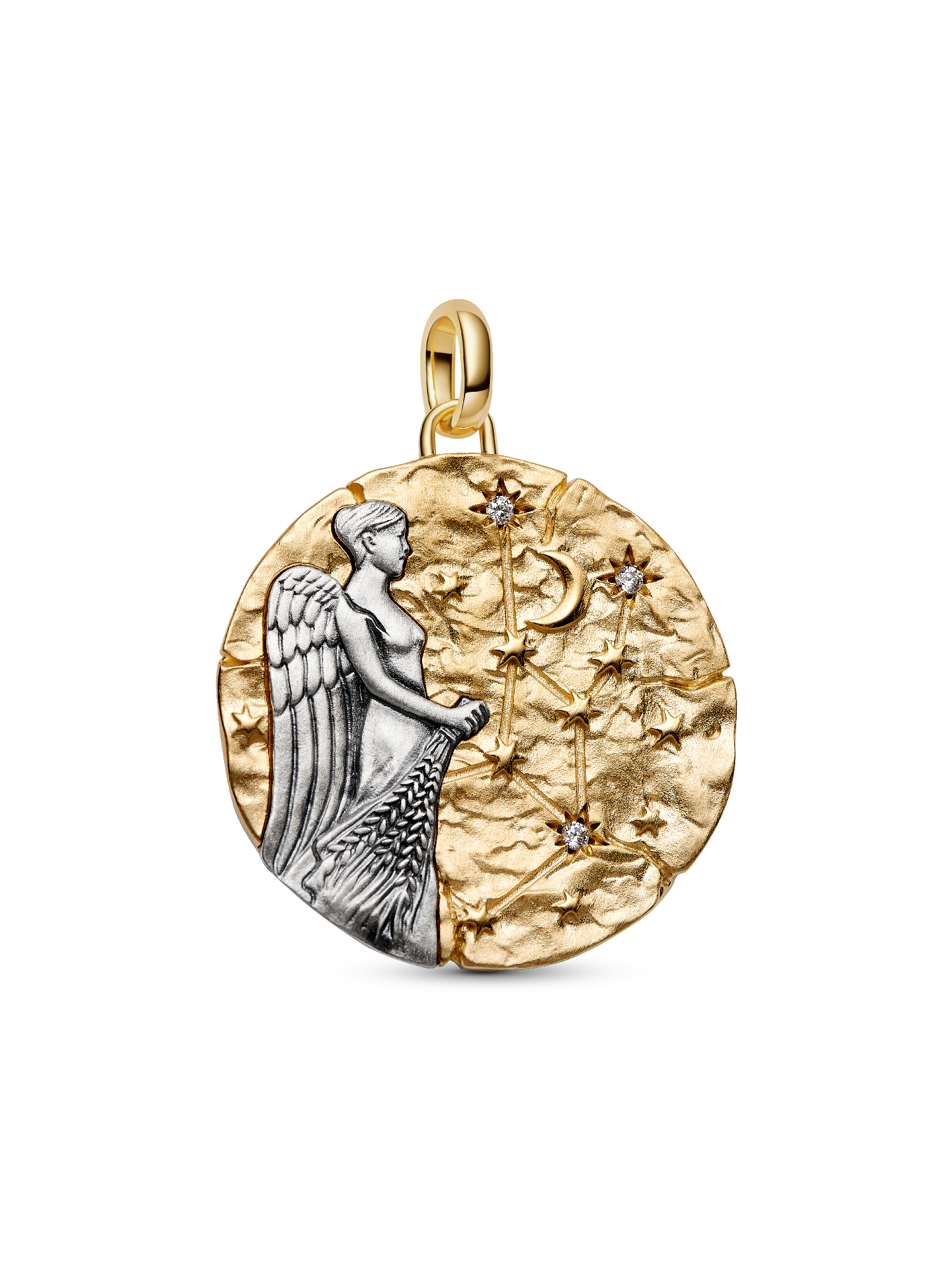 Charm medallón extra grande del signo zodiacal Virgo