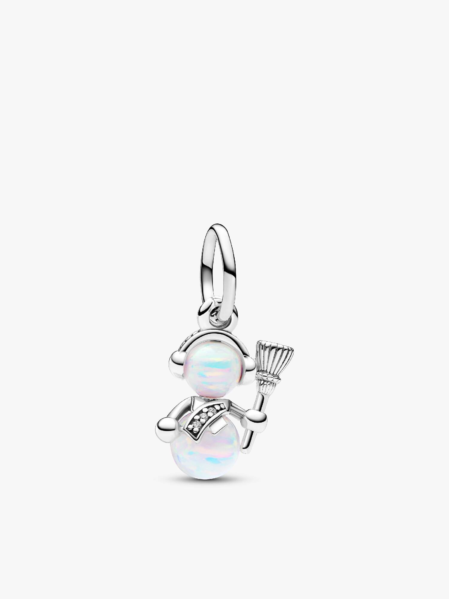 Charm Colgante Muñeco de Nieve Opalescente Talla única