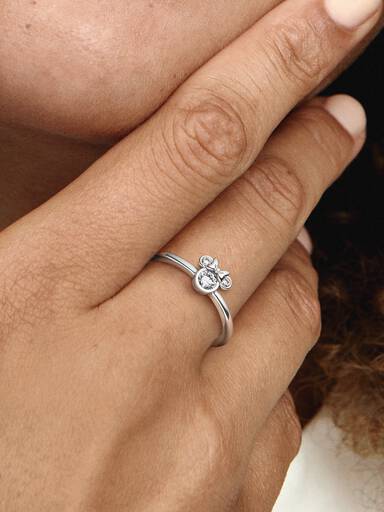 Anillo Cabeza Reluciente Minnie Mouse De Disney 48