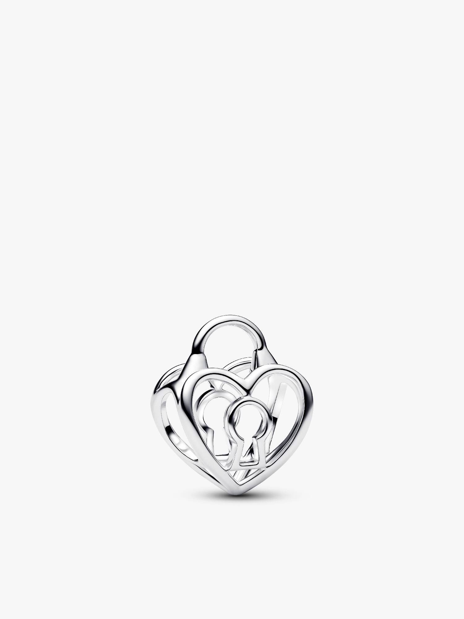 Charm calado Corazón candado