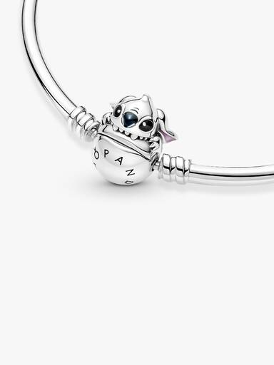 Brazalete rígido con cierre Mordida de Stitch de Disney Pandora Moments 17 cm
